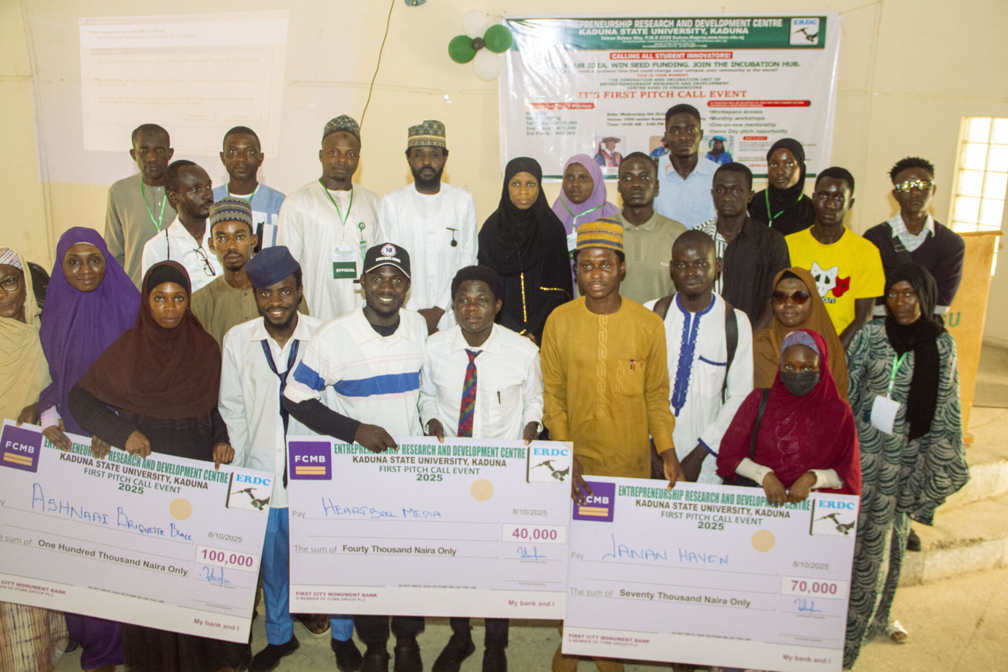 ERDC-KASU student innovators and pitch winners